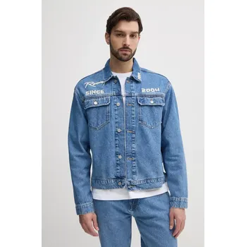 Pánská větrovka Džínová bunda Red Bull Racing x Pepe Jeans PRINTED RACE JACKET RM400019R17 modrá 55X, vel. M