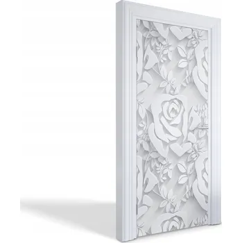 Fototapeta Samolepící dekorativní nálepka na dveře a nábytek Papírové růže 95x205 cm