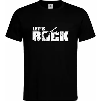 Pánské tričko Tričko Let's Rock Druh: Pánské, Barva: Černá, Velikost: M