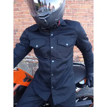 Moto bunda Hluboká černá Bavlna sada chráničů Pro něj na léto do města Summer City XL