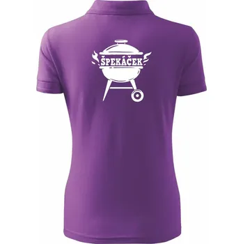 Špekáček - Polokošile dámská Pique Polo - 2XL ( Fialová )