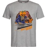 Tričko Halloween Horor party Druh: Dámské, Barva: Šedá, Velikost: XL