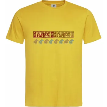 Pánské tričko Tričko Aztécké symboly Druh: Pánské, Barva: Žlutá, Velikost: XL