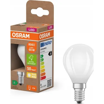 Žárovka Osram LED Classic LED E14 Hruška Filament Matná 3.8W 806lm - 827 Velmi teplá bílá