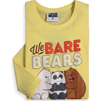 Dívčí tričko WE BARE BEARS žluté Velikost: 146