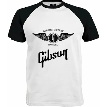 Pánské tričko Tričko Gibson Guitar Druh: Pánské, Barva: Černo | Bílá, Velikost: S