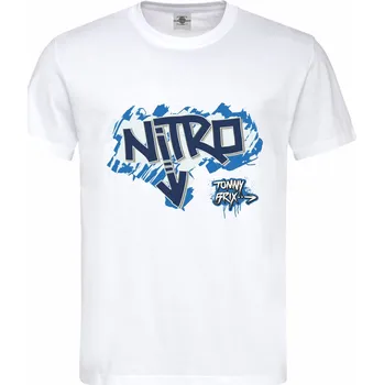 Pánské tričko Tričko Nitro Druh: Pánské, Barva: Bílá, Velikost: S