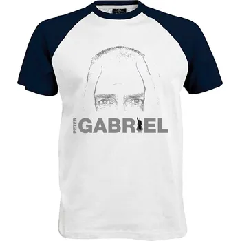 Pánské tričko Tričko Peter Gabriel Druh: Pánské, Barva: Navy | Bílá, Velikost: S