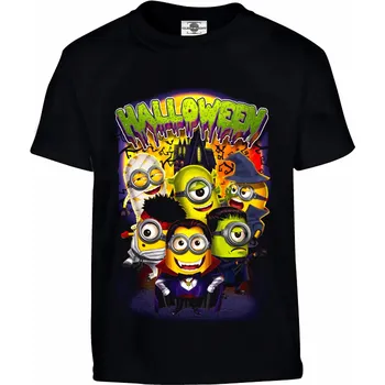 Pánské tričko Tričko Halloween | Mimoni Druh: Dětské, Barva: Černá, Velikost: 110-XS