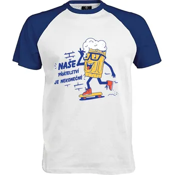 Pánské tričko Tričko Naše přátelství je nekonečné Druh: Pánské, Barva: Royal | Bílá, Velikost: M