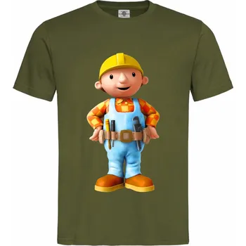 Pánská móda Tričko Bořek stavitel Druh: Pánské, Barva: Khaki, Velikost: XL