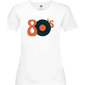 Dámské tričko Tričko Osmdesátky Druh: Dámské, Barva: Bílá, Velikost: S