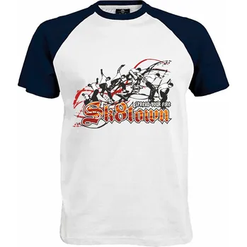 Pánské tričko Tričko Sk8town Druh: Pánské, Barva: Navy | Bílá, Velikost: S