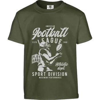 Pánská móda Tričko American Football League Druh: Dětské, Barva: Khaki, Velikost: 110-XS