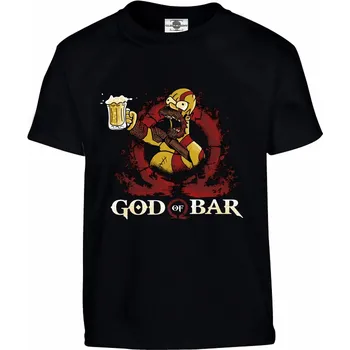 Pánské tričko Tričko God of Bar Druh: Dětské, Barva: Černá, Velikost: 134-M