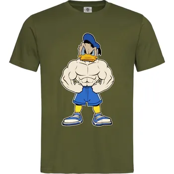 Pánské oblečení Tričko Kačer Donald | Bodybuilder Druh: Pánské, Barva: Khaki, Velikost: XL
