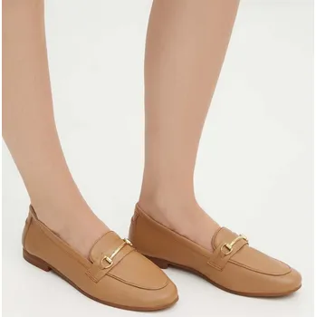 Dámské mokasíny Kožené mokasíny Medicine dámské, béžová barva, na plochém podpatku RS24.OBD404 02X, EUR 36