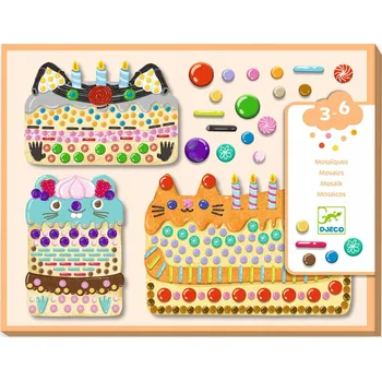 Mozaiková sada Djeco Výtvarná sada Mozaika Dortíky