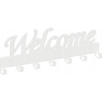 Věšák Šatní ramínko kovový Domer bílý