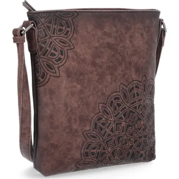 Indee 6269 crossbody kabelka hnědá s mandalou