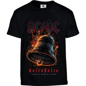 Pánské tričko Tričko AC/DC | Hells Bells Satan's Comin... Druh: Dětské, Barva: Černá, Velikost: 134-M