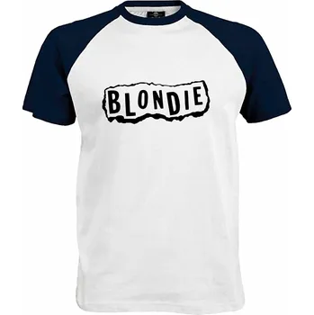 Pánské tričko Tričko Blondie Druh: Pánské, Barva: Navy | Bílá, Velikost: L