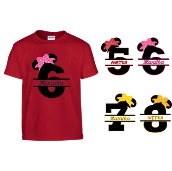 Tričko Maruška 6 let Druh: Dětské, Barva: Červená, Velikost: L