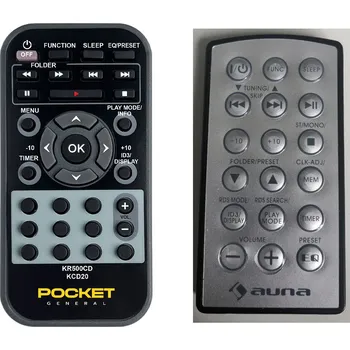 Dálkový ovladač AUNA 10029159, KCD20 - dálkový ovladač duplikát