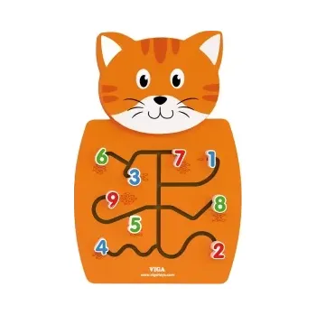 Dřevěná hračka Viga nástěnná hra čísla