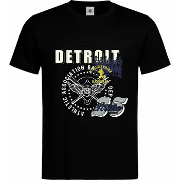 Pánské tričko Tričko Detroit Baseball Druh: Pánské, Barva: Černá, Velikost: XL