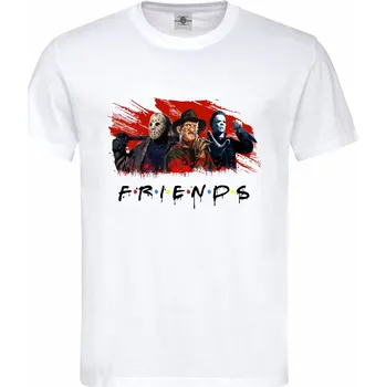 Pánské tričko Tričko Friends | Horror Monsters Druh: Pánské, Barva: Bílá, Velikost: L