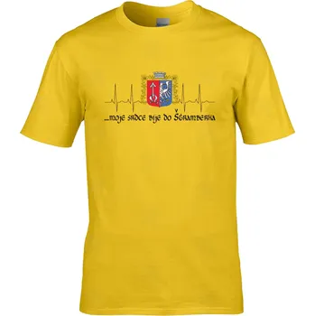 Pánské tričko Tričko ...moje srdce bije do Druh: Dětské, Barva: Žlutá, Velikost: 158-XL