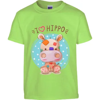 Pánské tričko Tričko I love Hipo Druh: Dětské, Barva: Světle Zelená, Velikost: 158-XL