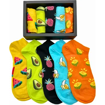 Pánské ponožky SET 5 Párů - Ponožky v dárkové krabičce CW423 Velikost: 35-38