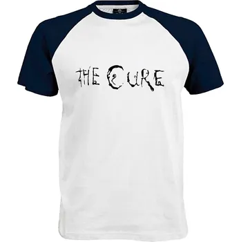 Pánské tričko Tričko The Cure Druh: Pánské, Barva: Navy | Bílá, Velikost: XL