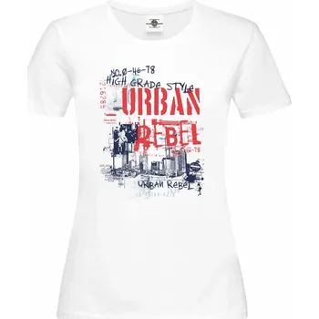 Dámské tričko Tričko Urban Rebel Druh: Dámské, Barva: Bílá, Velikost: M