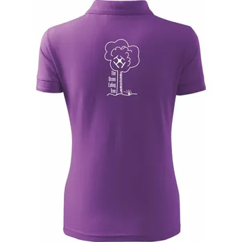 Dron Eating tree - Polokošile dámská Pique Polo - XS ( Fialová )