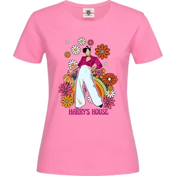 Pánské tričko Tričko Harry Styles | Harry's House Druh: Dámské, Barva: Růžová, Velikost: XL