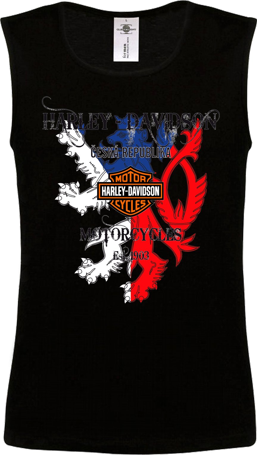 Tričko Harley Davidson | Česká republika Druh: Pánské, Barva: Černá, Velikost: XL