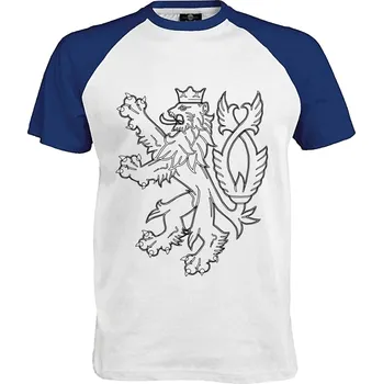 Pánské tričko Tričko Český lev Druh: Pánské, Barva: Royal | Bílá, Velikost: S