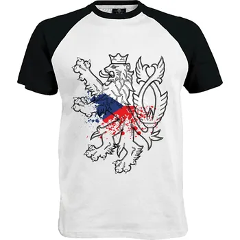 Pánské tričko Tričko Česko Druh: Pánské, Barva: Černo | Bílá, Velikost: S