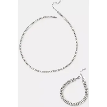 Náramek Náhrdelník a náramek Answear.LAB 31067.31065.fos stříbrná SLV, vel. ONE SIZE