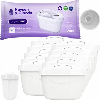 Filtrace vody Filtrační patrona do konvice Haysen&Clarvis AquaDew 10 ks