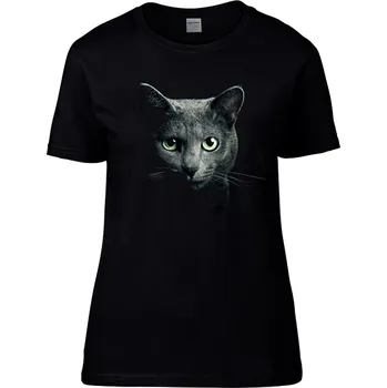 Pánské tričko Tričko Šedá kočka Druh: Dětské, Barva: Černá, Velikost: 122-S