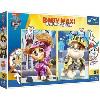 Puzzle Dětské oboustranné puzzle Baby Maxi 2×10 – Tlapková patrola Radosná parta