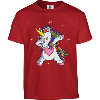 Tričko Disco Jednorožec Druh: Dětské, Barva: Červená, Velikost: 146-L