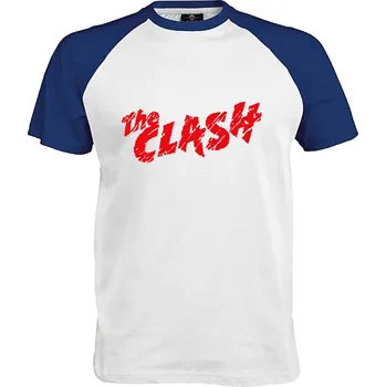 Pánské tričko Tričko The Clash Druh: Pánské, Barva: Royal | Bílá, Velikost: M