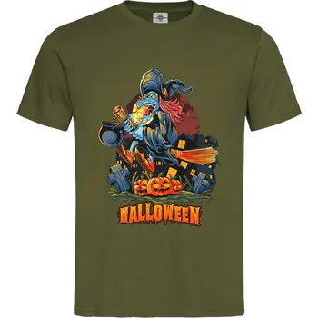 Pánská móda Tričko Halloween | Čarodějnice Druh: Pánské, Barva: Khaki, Velikost: XL