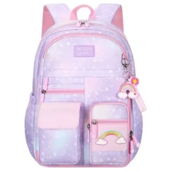 Mobilní telefon LIVEFY | Livefy dětský školní batoh Rainbow, fialový