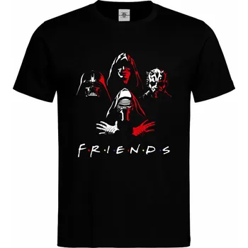 Pánské tričko Tričko Friends | Star Wars Druh: Pánské, Barva: Černá, Velikost: M